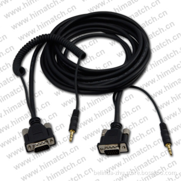 HD Flexible VGA Cable Male to Male with Audio